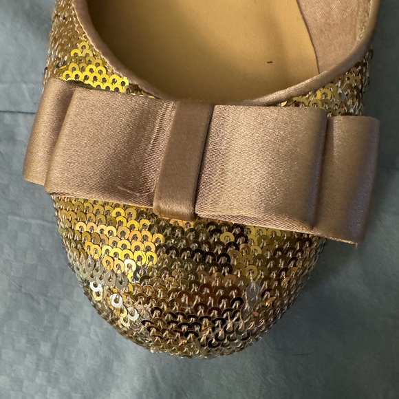 Kate Spade Gold Sequin Ballet flats Size 7.5 - Picture 2 of 4
